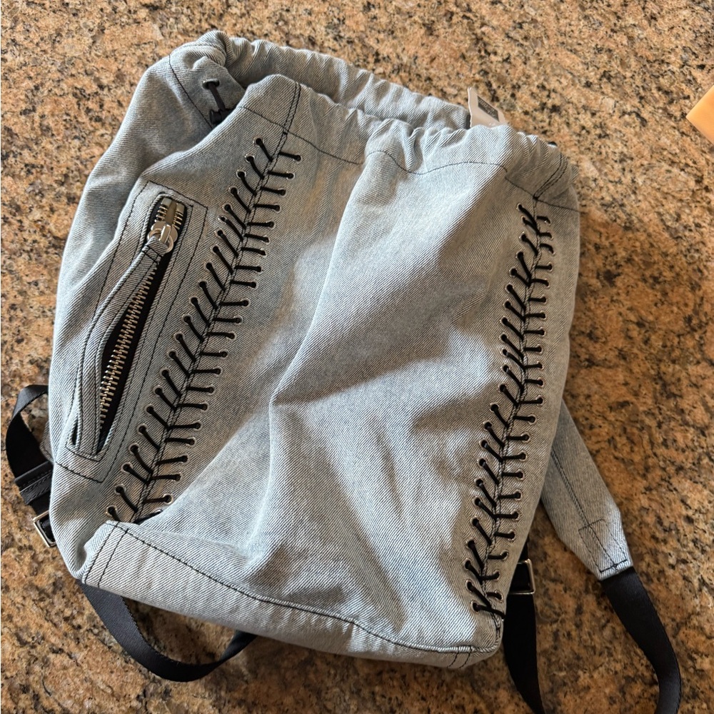 Alexander Wang denim backpack